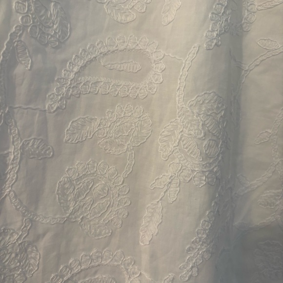 NWT, Loft White Embroidered Halter Swing Dress, Sz M - Picture 15 of 16